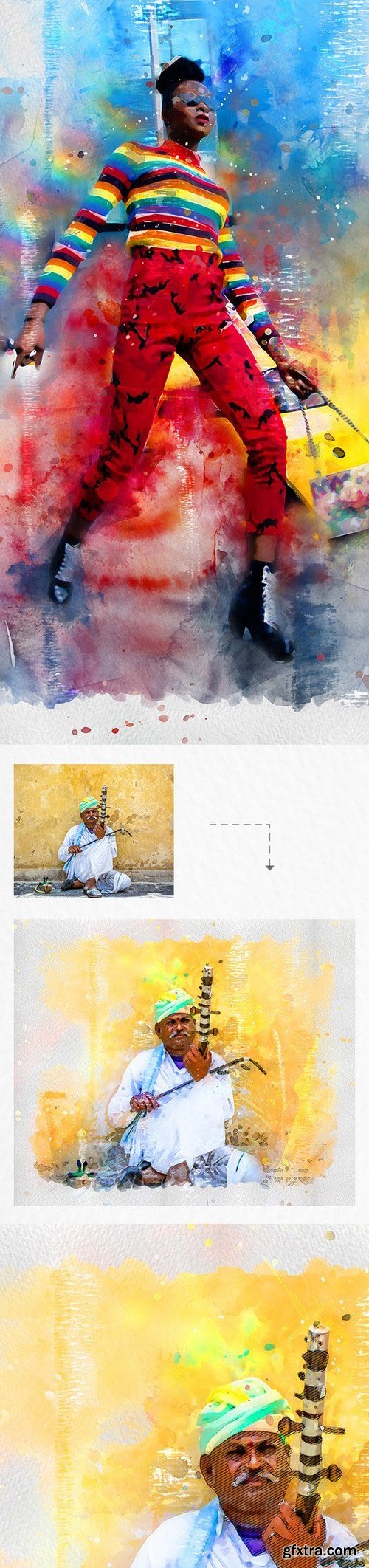 Graphicriver - Premio 2 Watercolor Photoshop Action 22256947