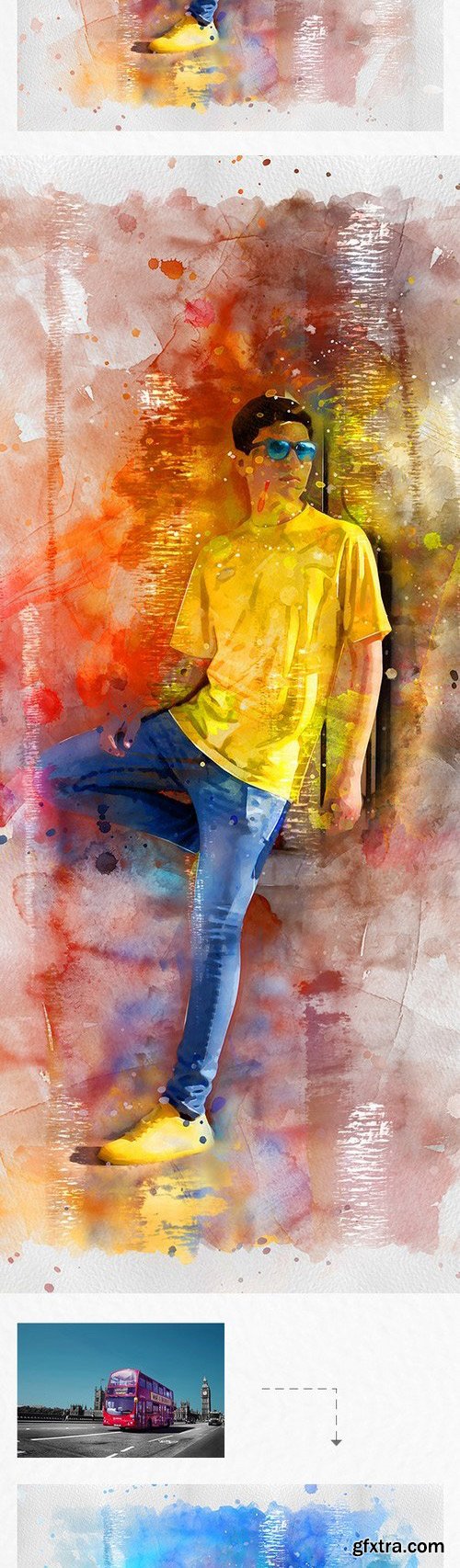 Graphicriver - Premio 2 Watercolor Photoshop Action 22256947