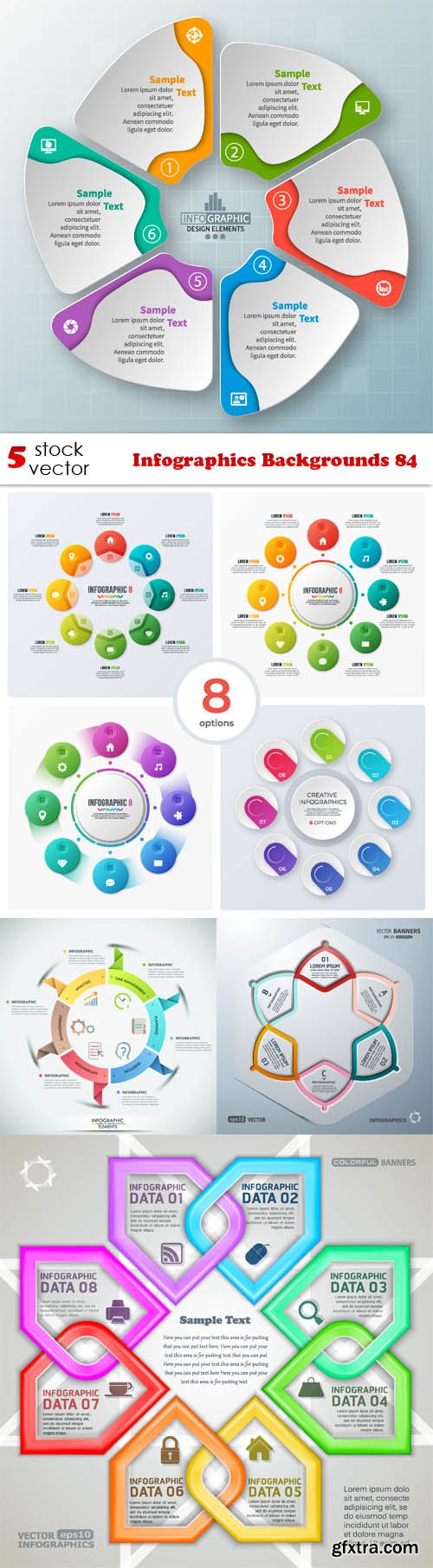 Vectors - Infographics Backgrounds 84