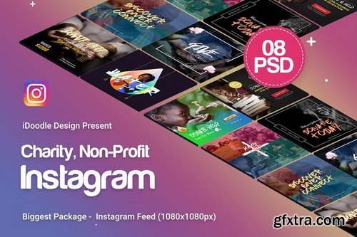 Charity Nonprofit Instagram Ads - 08 PSD