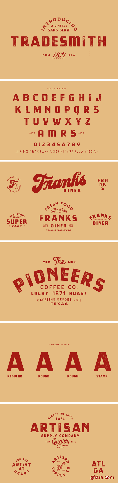 Tradesmith Font Family