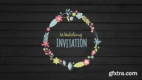 Pond5 - Floral Frame And Titles For Wedding - 072492352