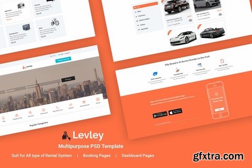 Levley - Rental Multipurpose PSD Template