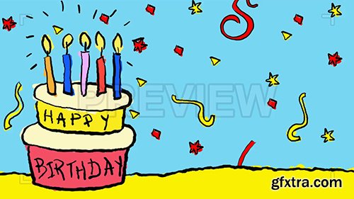 Happy Birthday Animated Background 92524