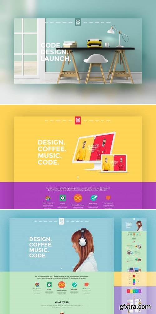 Coco Creative PSD Template Bundle