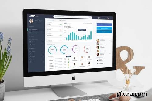 Sales Admin Dashboard Desktop Ui - B