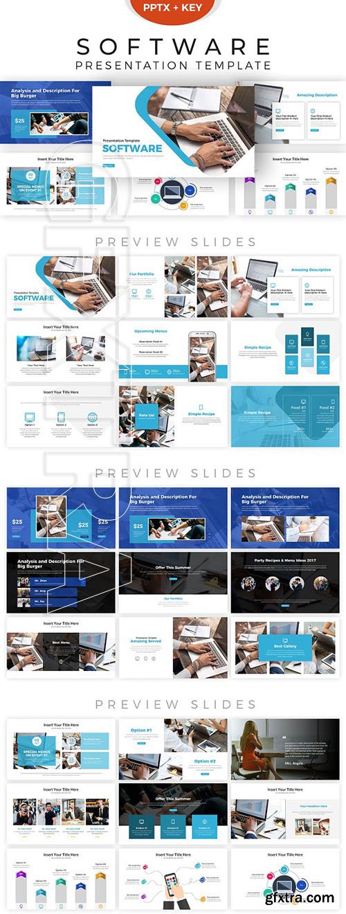 CreativeMarket - Software Presentation Template 2856272