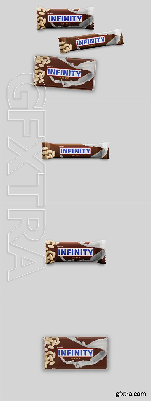 CreativeMarket - Chocolate Bars Packaging Mock-Up 2825174