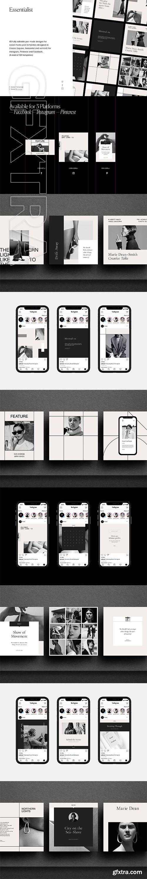 CreativeMarket - Essentialist Social Media Pack 2827815