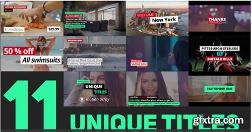 Unique Titles - Premiere Pro Templates 97991