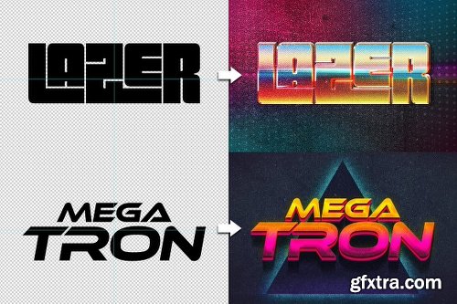 CreativeMarket 80s Text Effects Minibundle 2346725