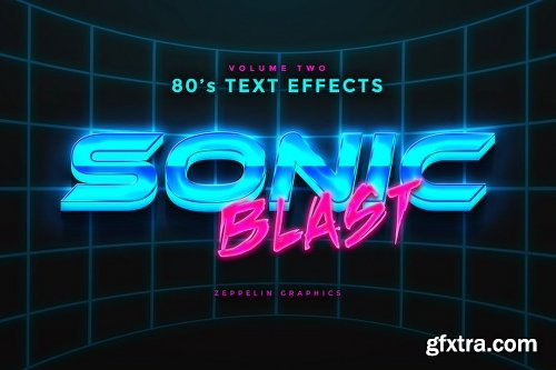 CreativeMarket 80s Text Effects Minibundle 2346725