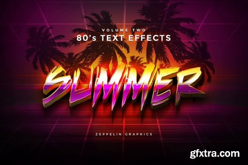 CreativeMarket 80s Text Effects Minibundle 2346725