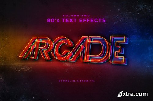 CreativeMarket 80s Text Effects Minibundle 2346725