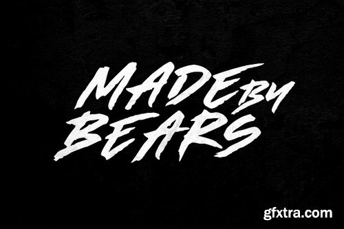 CreativeMarket Made by Bears - Font 2666229