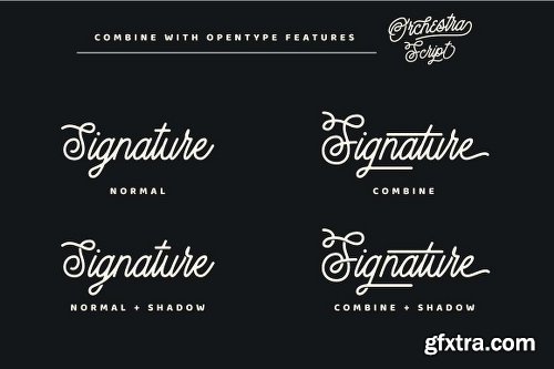 CreativeMarket Orchestra Script - Monoline Typeface 2721725