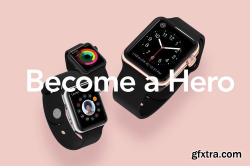 CreativeMarket HERO iWatch Mockups 2872851