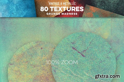 CreativeMarket 80 Vintage & Metallic Textures 2867456