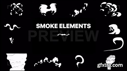 Cartoon Smoke Elements 101665