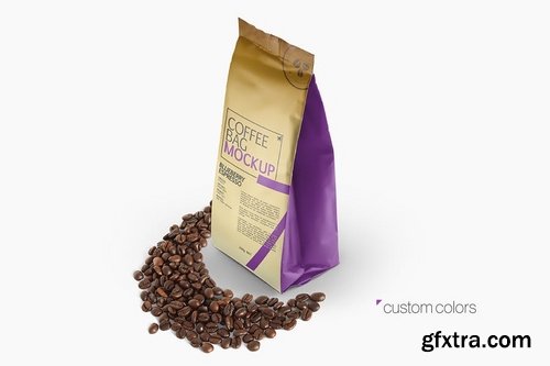 Coffee Bag Packaging Mockup