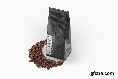 Coffee Bag Packaging Mockup