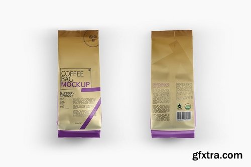 Coffee Bag Packaging Mockup