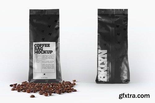 Coffee Bag Packaging Mockup