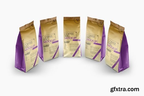 Coffee Bag Packaging Mockup