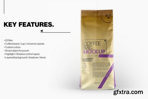 Coffee Bag Packaging Mockup