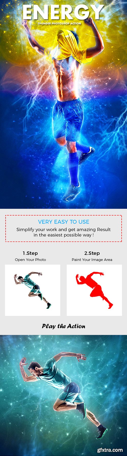 Graphicriver - Energy Thunder Photoshop Action 20985208
