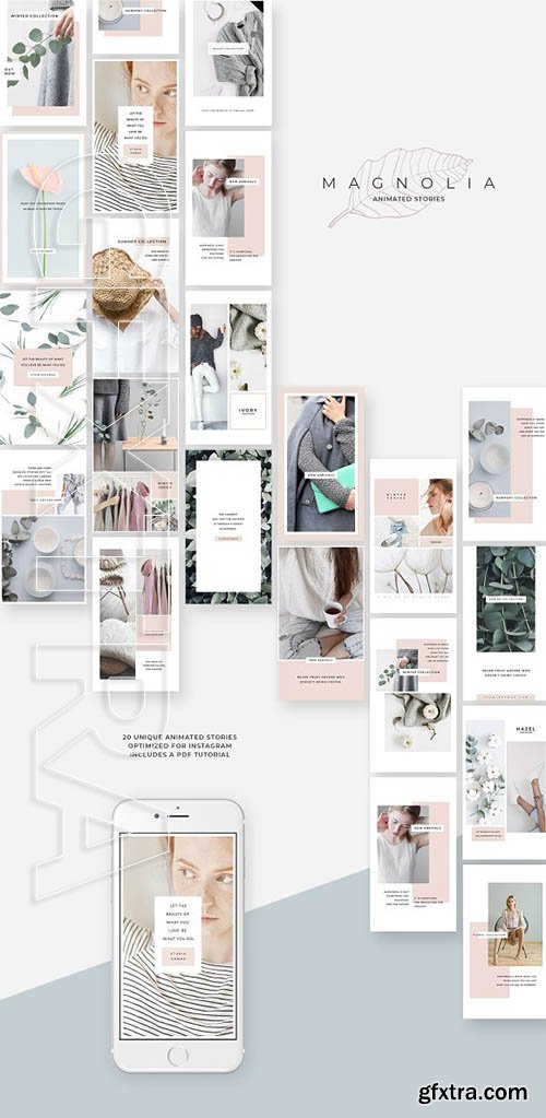 CreativeMarket - Magnolia Animated Instagram Stories 2818704