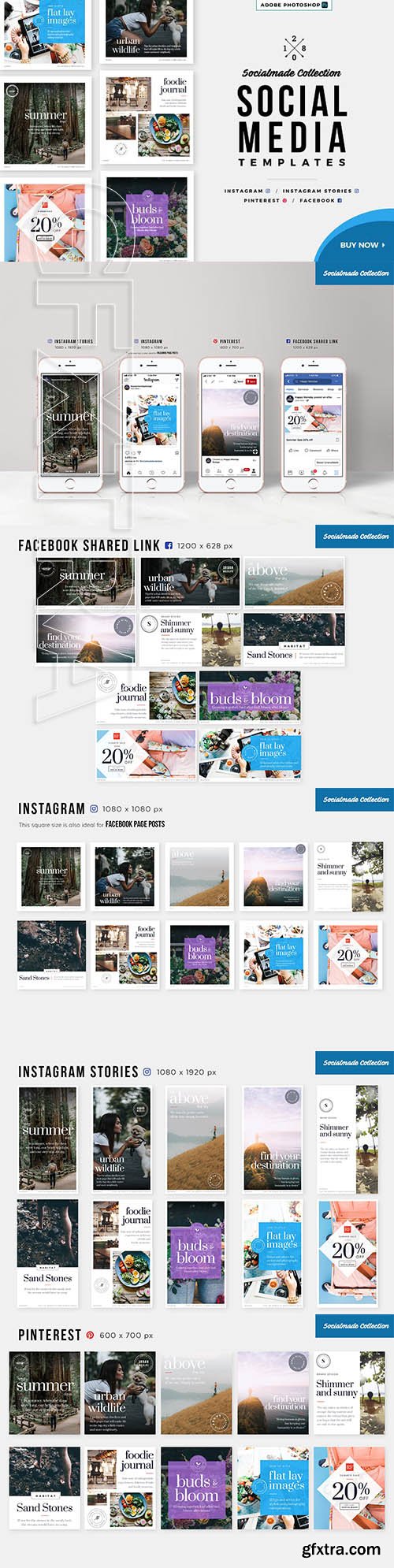 CreativeMarket - SocialMade Social Media Templates 2872161