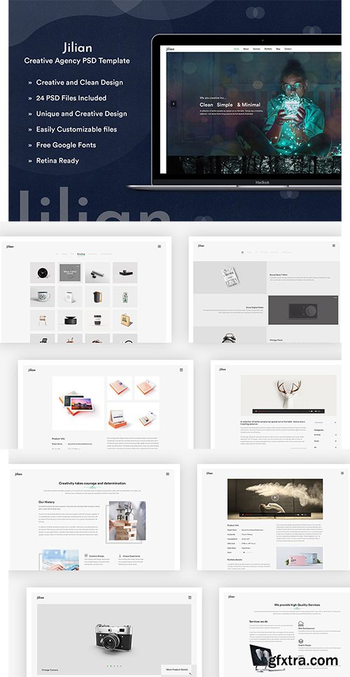 Jilian - Creative Agency PSD Template