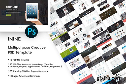 iNine - Creative MultiPurpose PSD Template