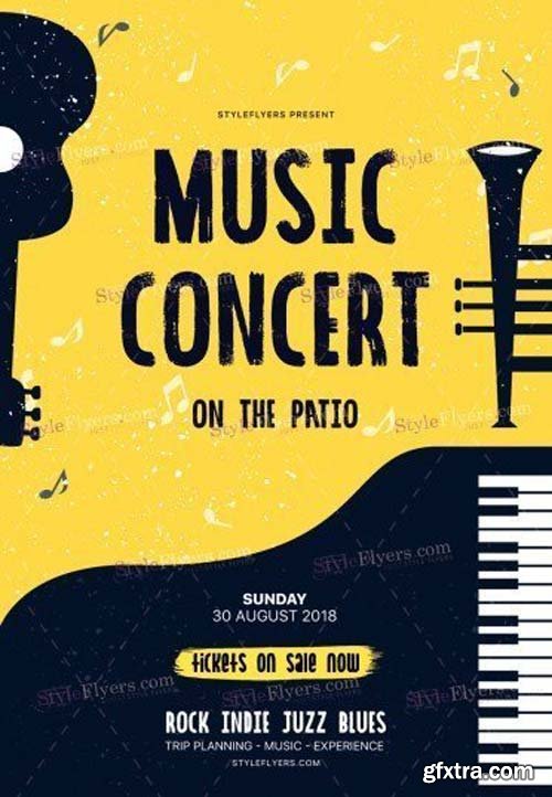 Music Concert V19 2018 PSD Flyer Template