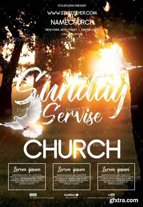 Church V26 2018 PSD Flyer Template