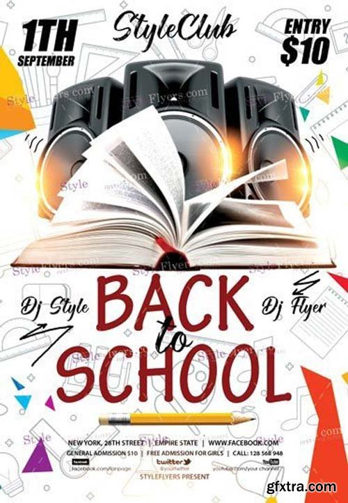 Back To School V45 2018 PSD Flyer Template