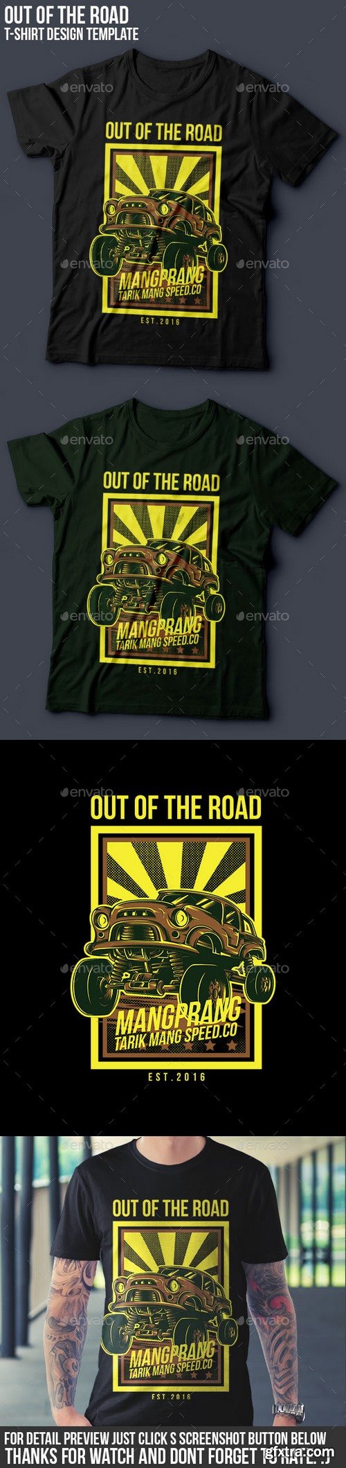 Graphicriver - Out of the Road T-Shirt Design 14869161