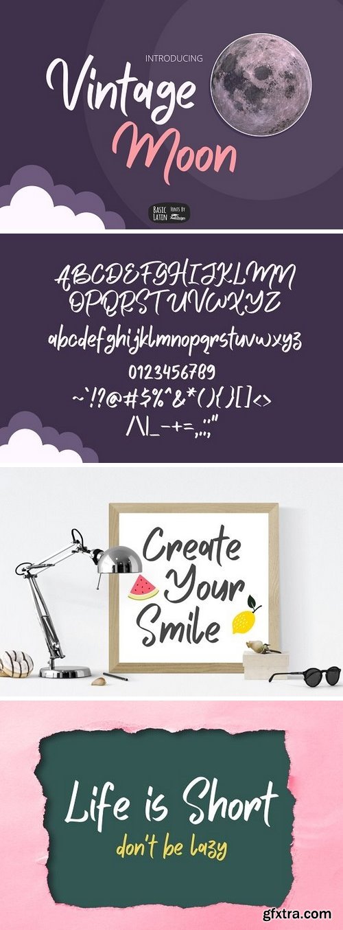 CM - Vintage Moon Marker Font 2701719