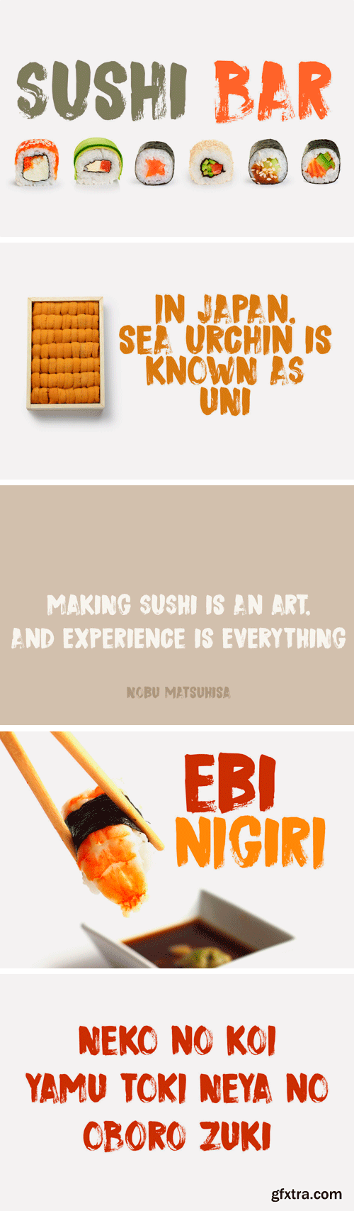 Sushi Bar Font Family