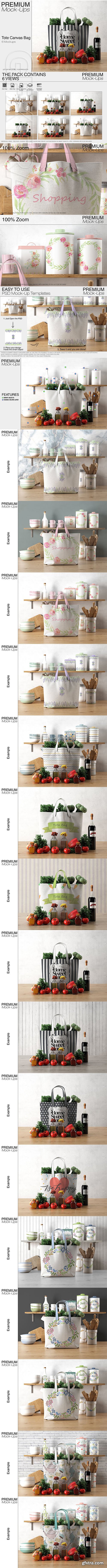 CreativeMarket - Tote Canvas Bag Mockups 2407244