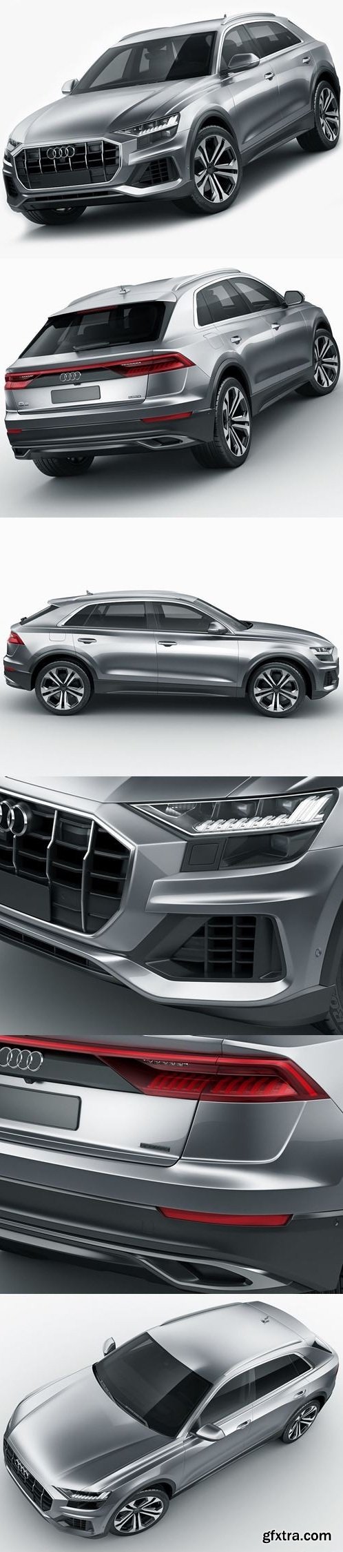 Audi Q8 2019 3D Model