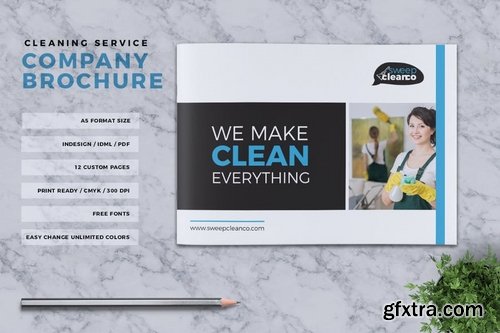 Cleaning Service Company Brochure A5