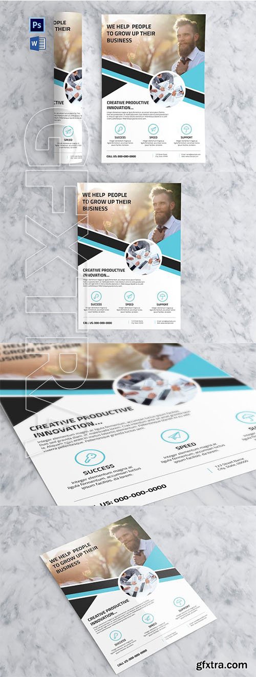 CreativeMarket - Clean Business Flyer 2878787