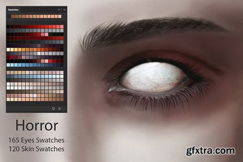 CreativeMarket - Horror Eyes & Skin Swatches 2881239