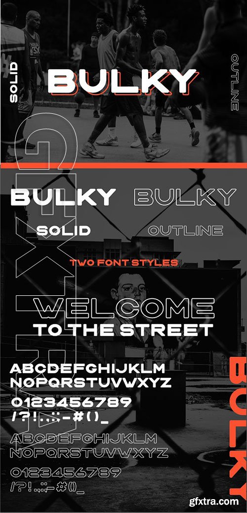 CreativeMarket - BULKY Display typeface, 2 styles 2710847