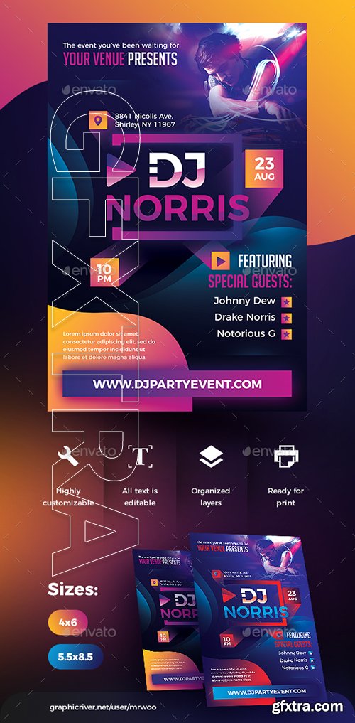 GraphicRiver - Dj Party Flyer 22490472