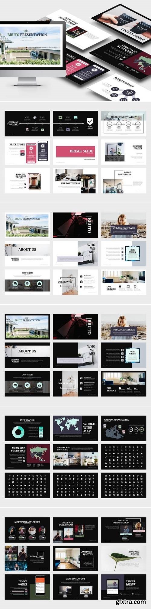 Bruto : Real Estate Keynote & Google Slides Template