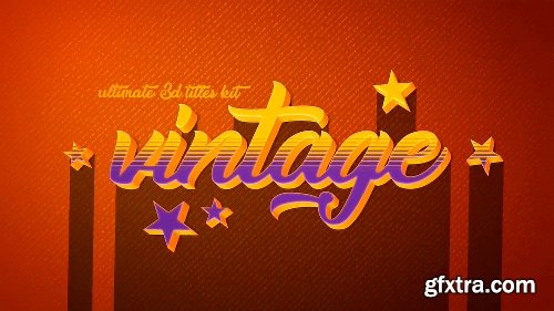 Videohive 4K Vintage Retro 10 Logo Text Intro Pack 22039249