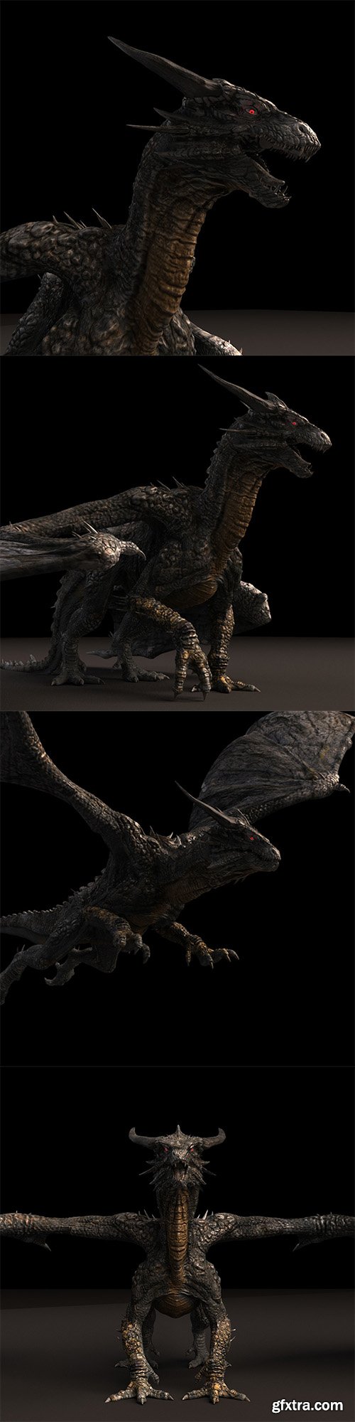 Cuberbrush - Stone Dragon Maya Rig